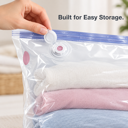 No-Pump Vacuum Storage Bags